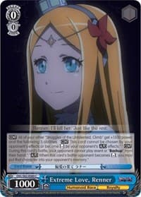 Extreme Love, Renner - Nazarick: Tomb of the Undead - Weiss Schwarz card