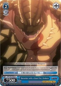 Berserker with a Giant Fist, Zenberu - Nazarick: Tomb of the Undead - Weiss Schwarz card