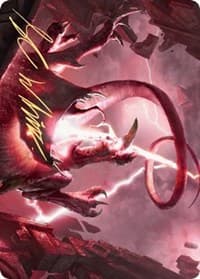 Thundering Rebuke Art Card (Gold-Stamped Signature) - Art Series: Zendikar Rising - Magic: The Gathering card