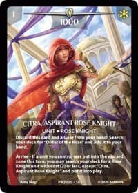 Citra, Aspirant Rose Knight (Full Art) - Argent Saga Promos - Argent Saga TCG card