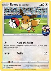 Eevee on the Ball - 002/005 (Pokemon Futsal) - Miscellaneous Cards & Products - Pokemon card