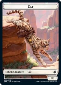 Cat // Copy Double-Sided Token - Zendikar Rising - Magic: The Gathering card