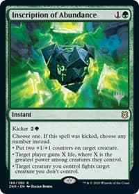 Inscription of Abundance - Promo Pack: Zendikar Rising - Magic: The Gathering card