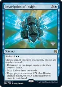 Inscription of Insight - Promo Pack: Zendikar Rising - Magic: The Gathering card