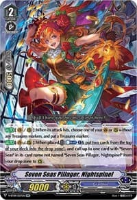 Seven Seas Pillager, Nightspinel - V-BT09: Butterfly d'Moonlight - Cardfight Vanguard card