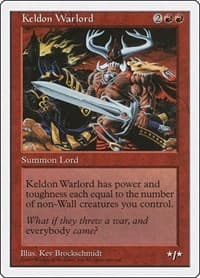 Keldon Warlord - Fifth Edition - Magic: The Gathering card