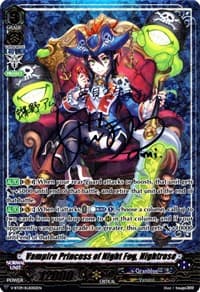 Vampire Princess of Night Fog, Nightrose (RLR) - V-BT09: Butterfly d'Moonlight - Cardfight Vanguard card
