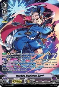 Masked Magician, Harri (SP) - V-BT09: Butterfly d'Moonlight - Cardfight Vanguard card