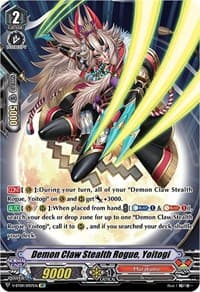 Demon Claw Stealth Rogue, Yoitogi (SP) - V-BT09: Butterfly d'Moonlight - Cardfight Vanguard card