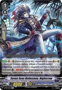 Seven Seas Helmsman, Nightcrow - V-BT09: Butterfly d'Moonlight - Cardfight Vanguard card