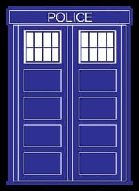 Double Matte Art Sleeve - Police Box Black Border (50-Pack) - Legion Premium Supplies Card Sleeves - Card Sleeves card