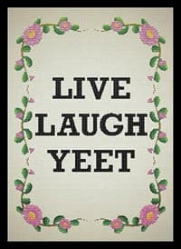 Double Matte Art Sleeve - Live Laugh Yeet (50-Pack) - Legion Premium Supplies Card Sleeves - Card Sleeves card