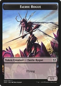 Faerie Rogue // Thopter Double-Sided Token - Commander: Zendikar Rising - Magic: The Gathering card