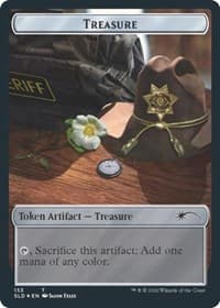 Treasure // Walker (Bicycle Girl) Double-sided Token - Secret Lair Drop Series - Magic: The Gathering card