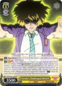 Teruki: Challenged Beliefs - Mob Psycho 100 - Weiss Schwarz card