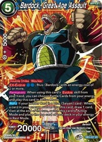 Bardock, Great Ape Assault - Draft Box 06 - Giant Force - Dragon Ball Super: Masters card