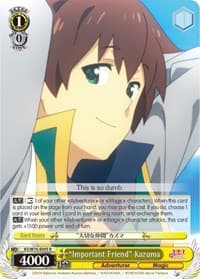 "Important Friend" Kazuma - KonoSuba The Movie: Legend of Crimson - Weiss Schwarz card