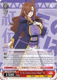 "To the Crimson Demon Village!" Wiz - KonoSuba The Movie: Legend of Crimson - Weiss Schwarz card