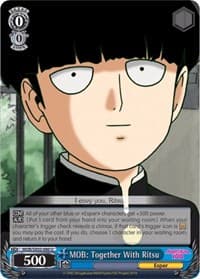 MOB: Together With Ritsu - Mob Psycho 100 - Weiss Schwarz card