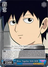 Ritsu: Together with MOB - Mob Psycho 100 - Weiss Schwarz card