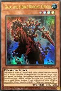 Gaia the Fierce Knight Origin - Rise of the Duelist - YuGiOh card