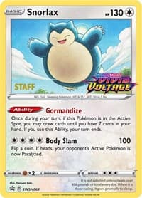 Snorlax - SWSH068 (Prerelease) [Staff] - SWSH: Sword & Shield Promo Cards - Pokemon card