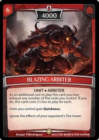 Blazing Arbiter - Echoes of Hokken - Argent Saga TCG card