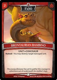 Brontaurian Bambino - Echoes of Hokken - Argent Saga TCG card