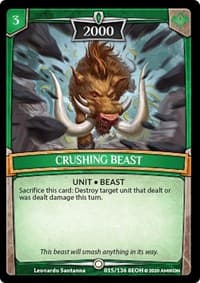 Crushing Beast - Echoes of Hokken - Argent Saga TCG card