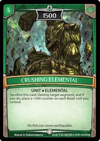 Crushing Elemental - Echoes of Hokken - Argent Saga TCG card