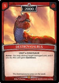 Destroyasaurus - Echoes of Hokken - Argent Saga TCG card
