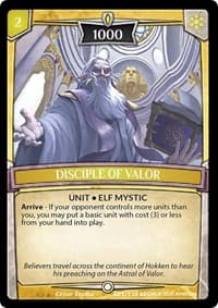 Disciple of Valor - Echoes of Hokken - Argent Saga TCG card