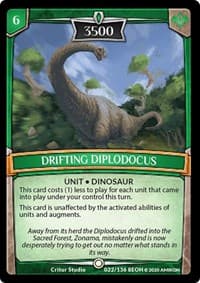 Drifting Diplodocus - Echoes of Hokken - Argent Saga TCG card