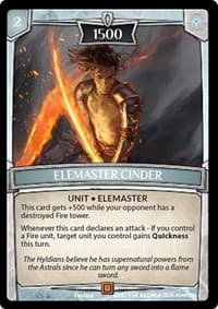 Elemaster Cinder - Echoes of Hokken - Argent Saga TCG card