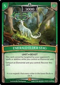 Emerald Elder Stag - Echoes of Hokken - Argent Saga TCG card