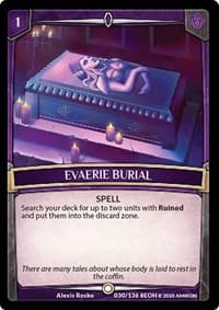 Evaerie Burial - Echoes of Hokken - Argent Saga TCG card