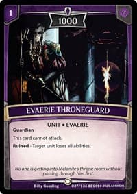 Evaerie Throneguard - Echoes of Hokken - Argent Saga TCG card