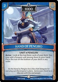 Hand of Pengiro - Echoes of Hokken - Argent Saga TCG card