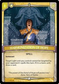 Harmonization of Hope - Echoes of Hokken - Argent Saga TCG card