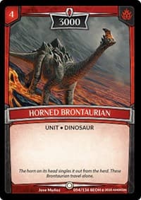 Horned Brontaurian - Echoes of Hokken - Argent Saga TCG card
