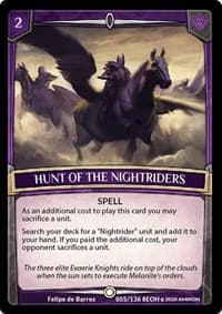 Hunt of the Nightriders - Echoes of Hokken - Argent Saga TCG card