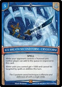 Ice Breath Second Form - Cryostorm - Echoes of Hokken - Argent Saga TCG card