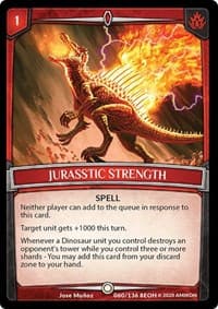Jurasstic Strength - Echoes of Hokken - Argent Saga TCG card