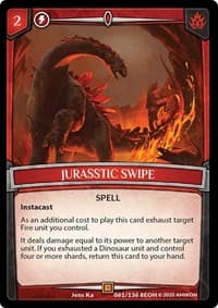 Jurasstic Swipe - Echoes of Hokken - Argent Saga TCG card