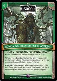 Konga, Sacred Forest Beastking - Echoes of Hokken - Argent Saga TCG card