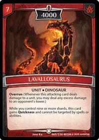 Lavallosaurus - Echoes of Hokken - Argent Saga TCG card