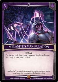 Melanite's Manipulation - Echoes of Hokken - Argent Saga TCG card