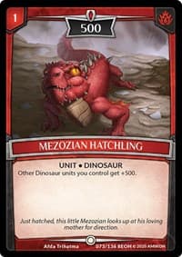 Mezozian Hatchling - Echoes of Hokken - Argent Saga TCG card