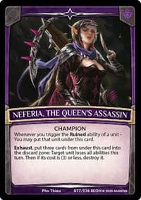 Neferia, the Queen's Assassin - Echoes of Hokken - Argent Saga TCG card