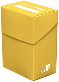 Solid Color Deck Box - Yellow (No Front Logo) - Ultra Pro Deck Boxes - Deck Boxes card